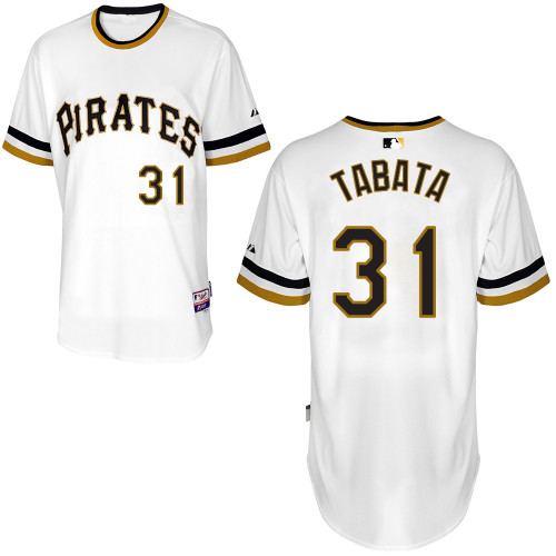 Jose Tabata #31 Youth Baseball Jersey-Pittsburgh Pirates Authentic Alternate White Cool Base MLB Jersey